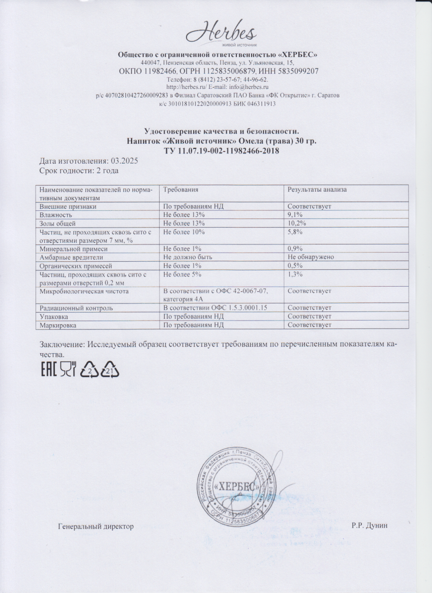 Паспорт №032025